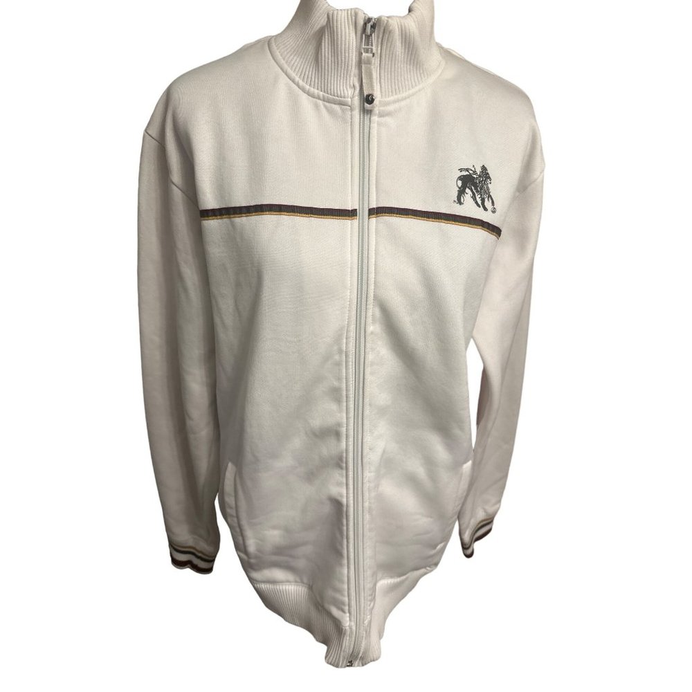 Reef White Men's Large Sweatshirt Style Jacket‎